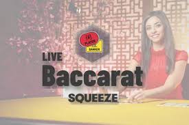 Baccarat Squeeze slot visual from Evolution available on 5gringo.eu